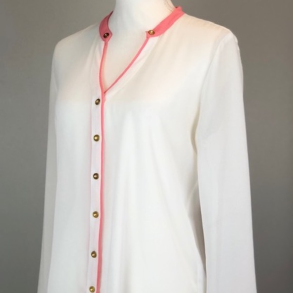 Olive & Oak Long Sleeve Button Down Sz M - Picture 6 of 13